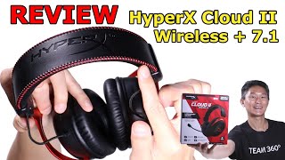 Review HyperX Cloud II Wireless Headset with 30 HOUR Battery Life [upl. by Esinej222]