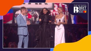 Celeste collects her BRITs Rising Star Award  The BRIT Awards 2020 [upl. by Ahsirtak]