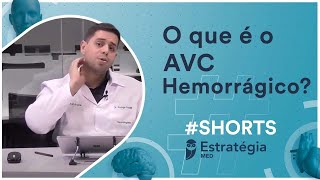 O que é o AVC Hemorrágico  Aula de Neurologia para Residência Médica Shorts [upl. by Ahsenot538]