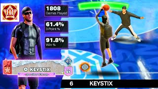 Keystix vs Yaadmangaming in NBA 2K24 insane matchup  Keystix [upl. by Lleval140]