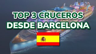 😍 LOS 3 MEJORES CRUCEROS DESDE BARCELONA 2024 [upl. by Warner]