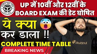 UP Board Class 12 Time Table Out  UP Board Final Exam Date Sheet 2024  2024 Board Time Table [upl. by Alidus]