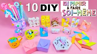 10 IDÉES DE BRICOLAGE EN PAPIER QUE VOUS ALLEZ ADORER  Fournitures scolaires Jouets Fidget autres [upl. by Centeno899]