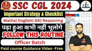 SSC CGL 2024 Strategy Right way to cover syllabus amp revision Paid guidance video free 🔥 [upl. by Ialda]