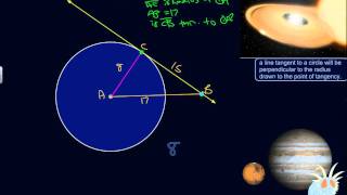 Using the Pythagorean Theorem to Determine Whether a Line is Tangent to a Circle [upl. by Orland517]