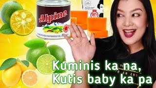 PAMPAPUTI AT PAMPAKINIS NG BALAT GAMIT ANG KOJIC SOAP CALAMANSI AT GATAS [upl. by Dolly136]