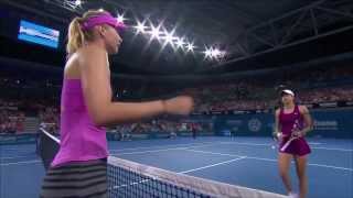 Brisbane Open 2014  Maria Sharapova Vs Caroline Garcia Highlights ᴴᴰ [upl. by Auroora101]