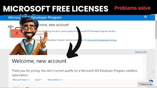 You dont current qualify for a Microsoft 365 Developer Program  Problem Solution Microsoft Apps [upl. by Aleacim257]