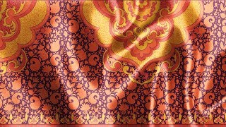 Orange Ornament Fabric pattern design for PatternBank Vector Speedpaint [upl. by Ilocin945]