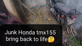 TMX 155 hondamotorcycles restoration timelapse [upl. by Bertold]