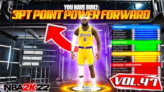 CONTACT DUNKS ON A 3PT POINT POWER FORWARD BUILD ON NBA 2K22 VOL 48 [upl. by Star502]