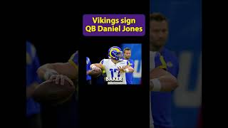 Minnesota Vikings sign former NY Giants QB Daniel Jones  nfl minnesotavikings nygiants [upl. by Dowling]