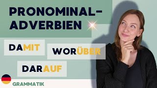 Pronominaladverbien  wodurch worüber daraus damit [upl. by Eisler]