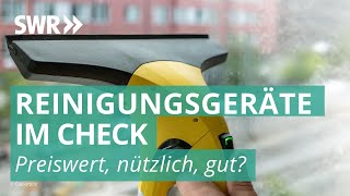 Reinigungsgeräte – Fenstersauger Saugwischer amp Co im Test  Preiswert nützlich gut SWR [upl. by Sigfried]