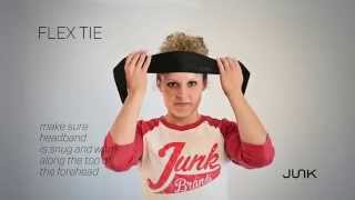 How To Wear Your Flex Tie Headband  JUNK Brands Headbands [upl. by Nava]