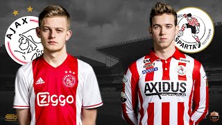 Dani Hagebeuk  Frank van der Slot  Ajax  Sparta Rotterdam  Speelronde 22  EDivisie [upl. by Obau]