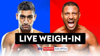 AMIR KHAN VS KELL BROOK  FULL WEIGHIN ⚖️🔥 [upl. by Acissej570]