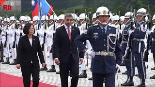 Paraguay president visits Taiwan for National Day [upl. by Adelice]