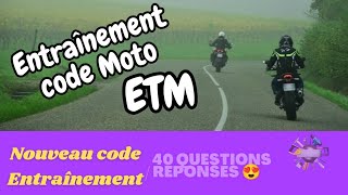 Nouveau code moto ETM 2024 40 questions réponses [upl. by Seena]