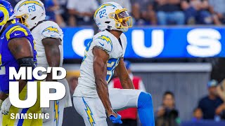 Mic’d Up JT Woods vs Rams “To The Cribquot  LA Chargers [upl. by Arlon]