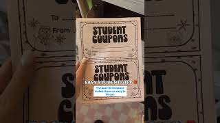 Easy Student Christmas Gift Idea Coupon Book [upl. by Mccreary]