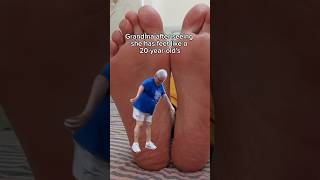 Grandma Tries Foot Peel Mask Wild Peeling Transformation on Aged Feet shorts [upl. by Angi]