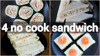 no cook sandwich recipes  kids tiffin box sandwich recipes  creamy sandwich recipes [upl. by Saltsman]