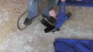 How To Use A Flooring Nailer [upl. by Sinnej]