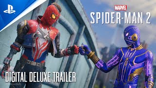 Marvels SpiderMan 2  Digital Deluxe Trailer  PS5 Games [upl. by Evette343]