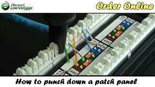 How to Punch Down a Network Ethernet Patch Panel [upl. by Berte355]