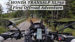 2024 Honda Transalp XL750  First offroad adventure  solo ride [upl. by Files]