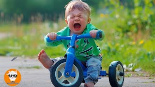 CRAZY Babies Playing with Tricycles  Funny Baby Videos  Just Funniest [upl. by Deeraf]