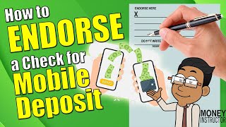 How to Endorse a Check for Mobile Deposit  Money Instructor [upl. by Karlee]