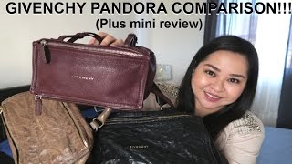 Givenchy Pandora Review and Comparison [upl. by Wehtam]