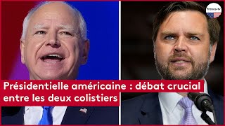 Présidentielle américaine  débat crucial entre les deux colistiers [upl. by Lanrev821]