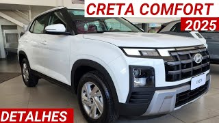 Novo Hyundai Creta Comfort 10 TGDI 2025 chega com novo visual  econômico e custa R141890 vale [upl. by Platto313]