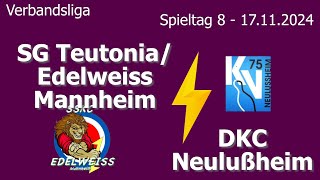 Kegeln 2425  Verbandsliga Frauen  Spieltag 8  SG Teutonia  Edelweiss Mhm vs DKC Neulußheim [upl. by Leverick762]