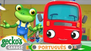 Diversão com o Caminhão dos Bombeiros  2 HORAS DE GECKO BRASIL  Desenhos Animados em Português [upl. by Adnulahs]