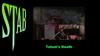 STAB Movie clip  Tatums Death [upl. by Eppes]