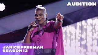 Janice Freeman quotRadioactivequot The Voice Season 13 Blind Audition [upl. by Patience57]