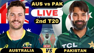 Live AUS vs PAK  Australia vs Pakistan Live 2nd T20 Match  AUS vs PAK Live Match Today 2024 [upl. by Eceerehs]