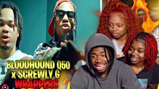 SCREWLY WENT CRAZY🔥 Bloodhound Q50 x Screwly G  Wrappers Official Music Video  REACTION [upl. by Jeane48]