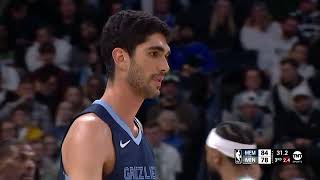 Santi Aldama vs Timberwolves 18  1  2024 [upl. by Aianat274]