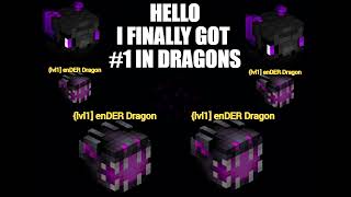 I GOT 1 IN DRAGONS ON HYPIXEL SKYBLOCK Ender Dragon Pet Drops  RNGs skyblock moments 2 [upl. by Ayahs]