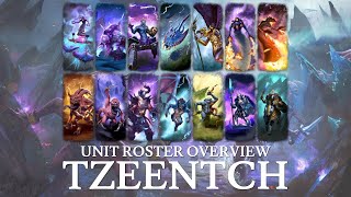 Tzeentch  Total War Warhammer III Unit Roster Overview [upl. by Nabila]