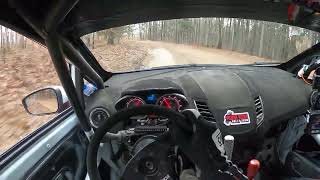 Ford Fiesta ST rally car onboard  2022 100 Acre Wood Rally  SS3 Run for Moses [upl. by Rizzi]