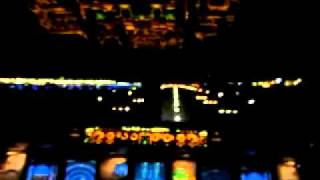 Airbus A330 Night Take Off  Cockpit View [upl. by Ocirnor663]