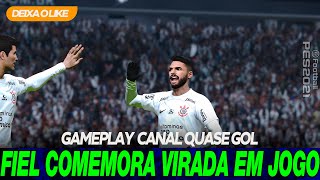 CORINTHIANS VENCE DE VIRADA E TEM TORCIDA A FAVOR NO DUELO DE VOLTA  GAMEPLAY PES 2021 [upl. by Harv]