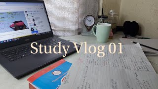 STUDY VLOG 01 STUDY WITH ME FOR FINAL EXAMSGRACE [upl. by Ozkum909]