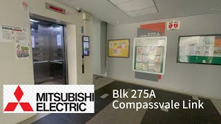 Mitsubishi Lift at Blk 275A Compassvale Link [upl. by Avilla]